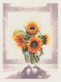 Цветы в прозрачной вазе Heritage WFGV654E