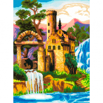 Замок у водопада Нитекс 0279, цена 1 348 руб. - интернет-магазин Мадам Брошкина