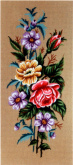 Канва жесткая с рисунком "Розы и анемоны", 2 картинки Soulos 18.621
