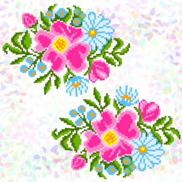 Полевые цветы Borovsky-sons K343, цена 255 руб. - интернет-магазин Мадам Брошкина
