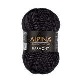 Пряжа Альпина Harmony цв.02 черный Alpina 92602289374