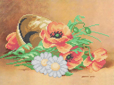 Корзина полевых цветов Borovsky&sons А545, цена 296 руб. - интернет-магазин Мадам Брошкина