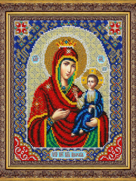 Пресвятая Богородица Иверская Паутинка Б1093, цена 1 725 руб. - интернет-магазин Мадам Брошкина
