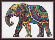 Яркий слон Орнамент ВФ-006