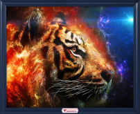 Космический тигр Алмазная живопись АЖ.4131