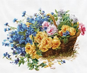 Розы и васильки Алиса 2-27, цена 1 381 руб. - интернет-магазин Мадам Брошкина