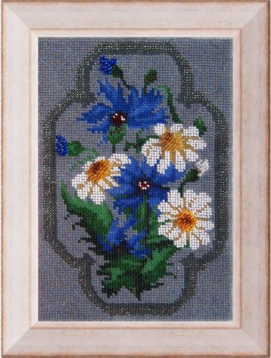 Полевые цветы Вышивальная мозаика 027ЦВ, цена 984 руб. - интернет-магазин Мадам Брошкина