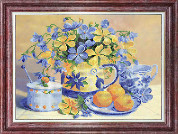 Натюрморт с персиками Каролинка КБЦ-3055, цена 300 руб. - интернет-магазин Мадам Брошкина
