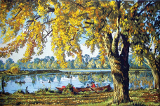 Осеннее озеро Grafitec 12.978