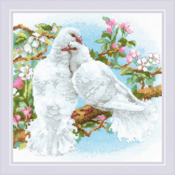 Белые голуби Риолис 1856, цена 1 015 руб. - интернет-магазин Мадам Брошкина