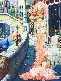 Дама в Венеции Многоцветница МЛ-3003(н), цена 1 026 руб. - интернет-магазин Мадам Брошкина