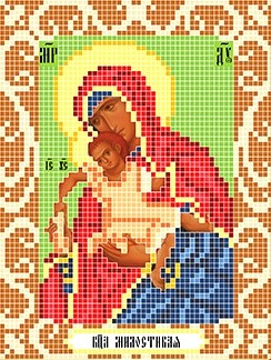 Богородица Милостивая Божья коровка 0089, цена 106 руб. - интернет-магазин Мадам Брошкина