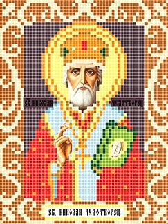 Святой Николай Чудотворец Божья коровка 0086, цена 106 руб. - интернет-магазин Мадам Брошкина