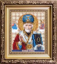Икона святителя Николая Чудотворца Чаривна Мить Б1120, цена 860 руб. - интернет-магазин Мадам Брошкина