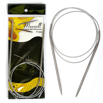 Спицы круговые для вязания на тросиках Maxwell Black 4/0мм Maxwell #8, цена 93 руб. - интернет-магазин Мадам Брошкина