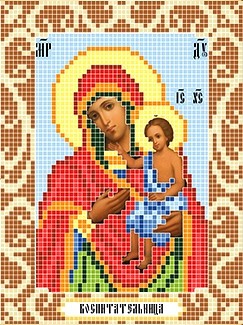 Богородица воспитательница Божья коровка 0104, цена 106 руб. - интернет-магазин Мадам Брошкина