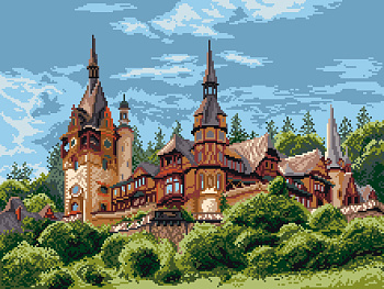 Замок в Румынии Матренин Посад 1899, цена 569 руб. - интернет-магазин Мадам Брошкина