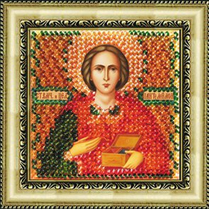          Святой Пантелеймон Вышивальная мозаика 022ПМИ, цена 447 руб. - интернет-магазин Мадам Брошкина