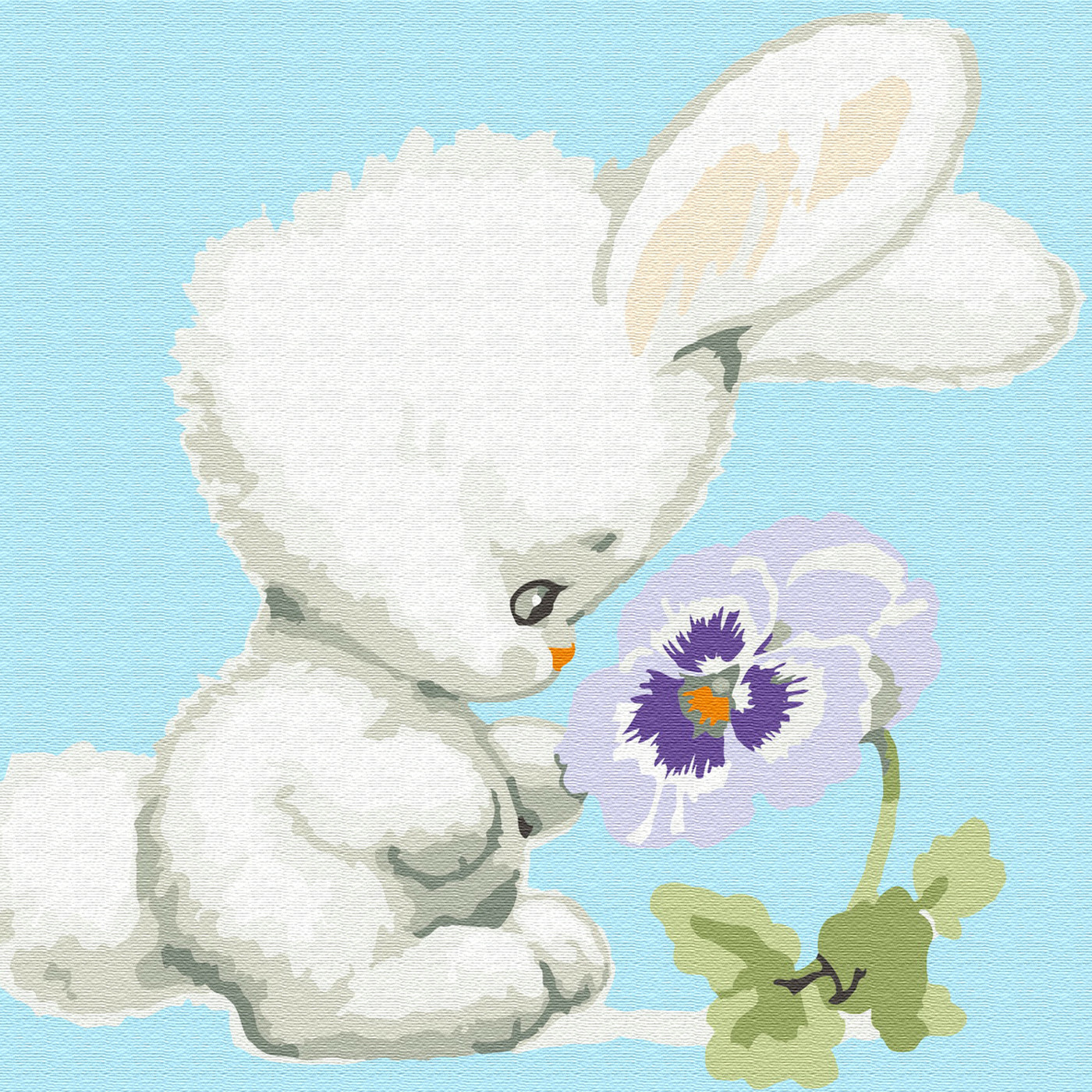 Обнинская с зайчиком. Заяц с цветком. Зайчик с цветочком. Зайка с цветочком. Зайчик рисунок.
