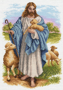 Иисус с барашком Матренин Посад 1650, цена 569 руб. - интернет-магазин Мадам Брошкина