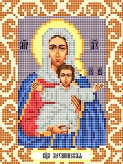 Богородица Леушинская Божья коровка 0088, цена 106 руб. - интернет-магазин Мадам Брошкина