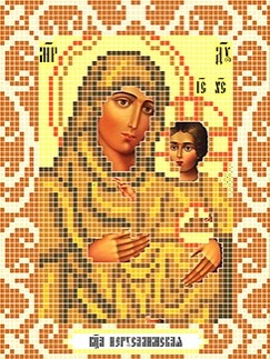 Богородица Иерусалимская Божья коровка 0087, цена 106 руб. - интернет-магазин Мадам Брошкина