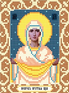 Богородица Покрова Божья коровка 0073, цена 106 руб. - интернет-магазин Мадам Брошкина