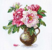 Цветущий сад: пионы Алиса 2-21, цена 793 руб. - интернет-магазин Мадам Брошкина