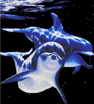 Дельфины Нитекс 0008, цена 923 руб. - интернет-магазин Мадам Брошкина
