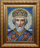 Святой Николай Чудотворец Вышиваем бисером L148