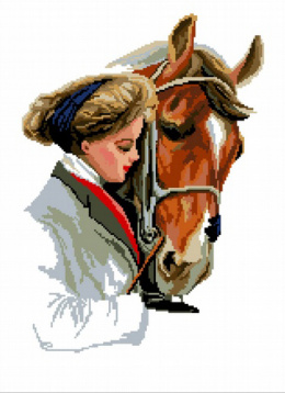 Девушка и лошадь Нитекс 2077, цена 908 руб. - интернет-магазин Мадам Брошкина