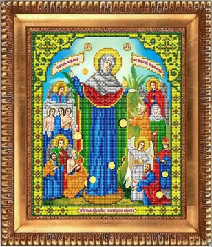 Пресвятая Богородица Всех скорбящих радость Благовест И-4036, цена 183 руб. - интернет-магазин Мадам Брошкина