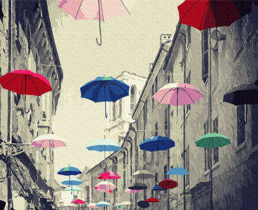 Разноцветные зонтики Molly KH0927, цена 1 091 руб. - интернет-магазин Мадам Брошкина