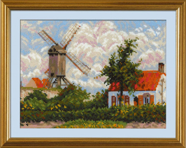 Ветряная мельница по мотивам картины К. Писсаро Риолис 1702, цена 1 226 руб. - интернет-магазин Мадам Брошкина