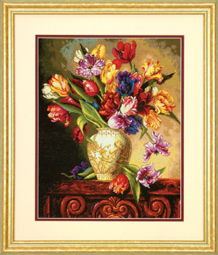 Пестрые тюльпаны Dimensions 70-35305, цена 5 431 руб. - интернет-магазин Мадам Брошкина
