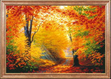 Разноцветная осень Магия канвы КС-007, цена 496 руб. - интернет-магазин Мадам Брошкина