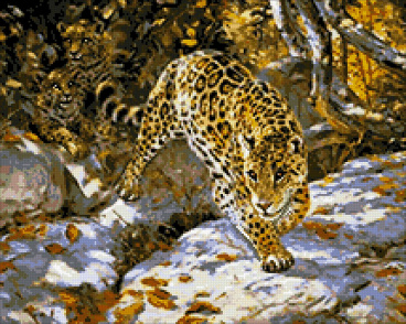 Леопарды Паутинка М368, цена 2 480 руб. - интернет-магазин Мадам Брошкина
