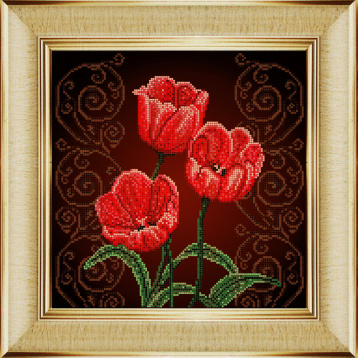 Тюльпаны Божья коровка БК.0009, цена 301 руб. - интернет-магазин Мадам Брошкина