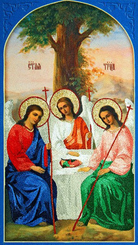 Икона Святая Троица Рисуем иглой L-0015, цена 1 198 руб. - интернет-магазин Мадам Брошкина
