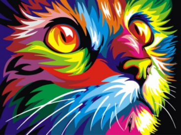Радужный кот Цветной EX5290, цена 984 руб. - интернет-магазин Мадам Брошкина