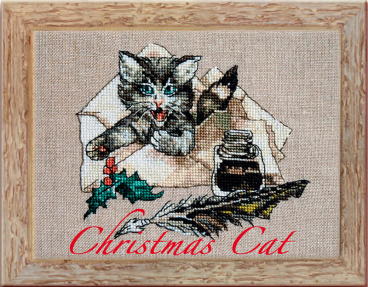 Рождественский кот Nimue 145-P014 K, цена 4 055 руб. - интернет-магазин Мадам Брошкина