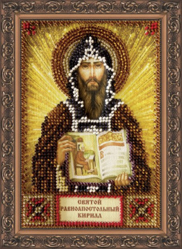 Святой Кирилл Абрис Арт AАМ-033, цена 580 руб. - интернет-магазин Мадам Брошкина
