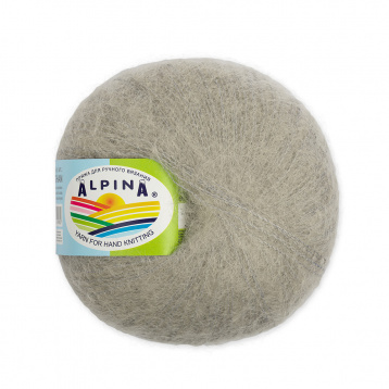 Пряжа Альпина Meghan цв.29 св.серый Alpina 68141546864, цена 3 229 руб. - интернет-магазин Мадам Брошкина