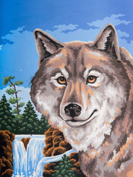 Портрет волка Grafitec 10.487, цена €12 - интернет-магазин Мадам Брошкина