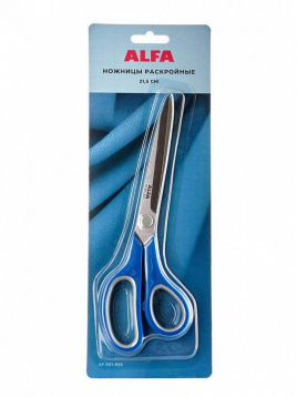 Ножницы ALFA раскройные 21,5 см ALFA 901-85S, цена 854 руб. - интернет-магазин Мадам Брошкина