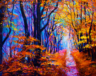 Осенняя тропа Цветной LG287, цена 2 592 руб. - интернет-магазин Мадам Брошкина