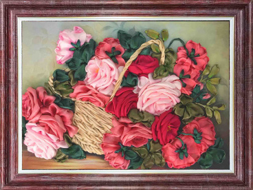 Корзина с розами Каролинка КЛ-3027(н), цена 997 руб. - интернет-магазин Мадам Брошкина