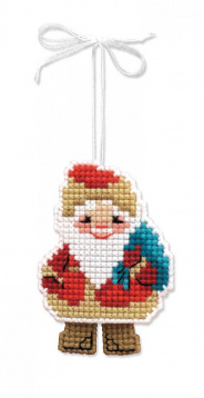 Новогодняя игрушка "Дедушка Мороз" Риолис 1538АС, цена 295 руб. - интернет-магазин Мадам Брошкина