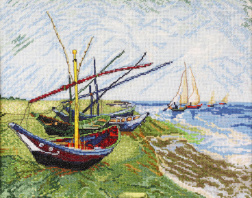 "Лодки в Сен-Мари" по картине Ван Гога Марья Искусница 06.003.01, цена 2 818 руб. - интернет-магазин Мадам Брошкина