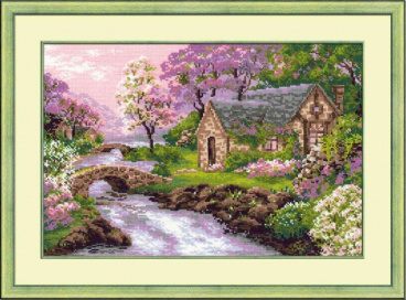 Весенний пейзаж Риолис 1098, цена 1 309 руб. - интернет-магазин Мадам Брошкина